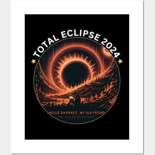 TOTAL ECLIPSE READING BOOKS BY THE RIVER 2024 Posters and Art